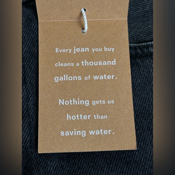 Reformation Julia High Cigarette Black Denim Jean Monterey Wash Women Sz 24 NWT - Picture 11 of 14